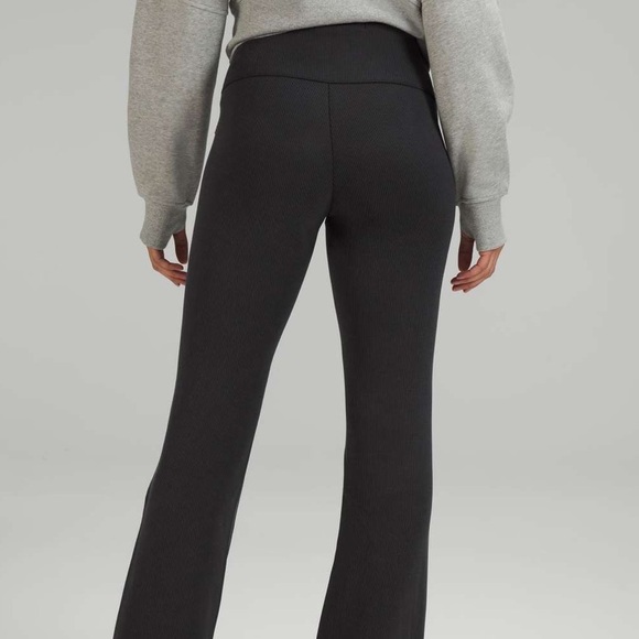 lululemon Brushed Softstreme Ribbed Zip Flared Pant 32.5" - Picture 2 of 7